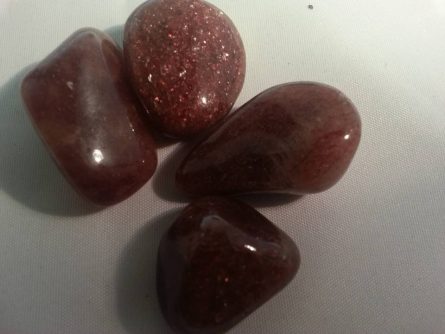 Strawberry aventurine tumblestones