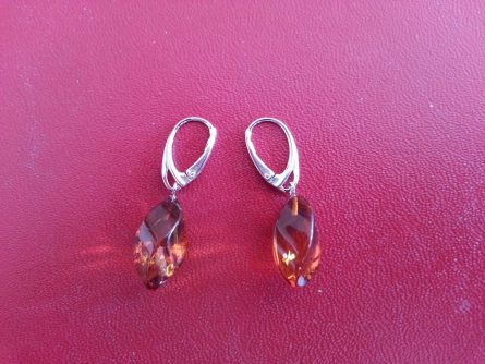 faceted amber earrings 62