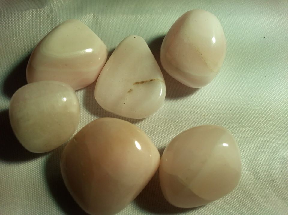 mangano or pink calcite tumblestones