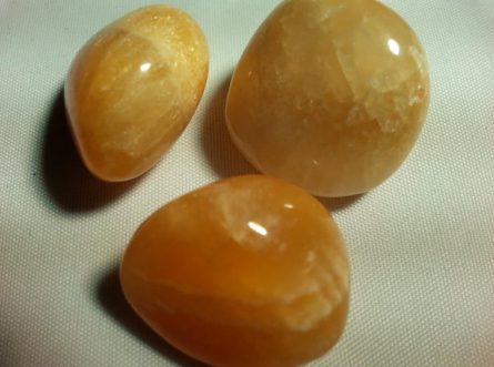 orange calcite tumblestones