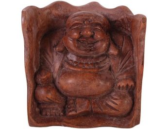 Carved wooden Buddha 25 cms