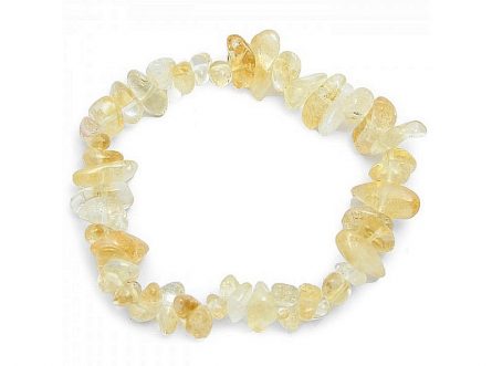 citrine chip bracelet