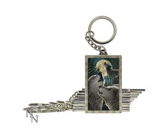 wolf song 3D Keyring