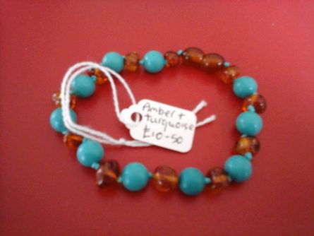 adult bracelet with turquoise 165.no 2