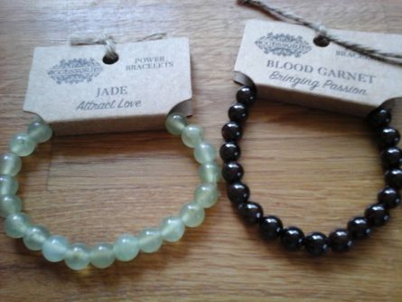 Power Bracelet Jade and Blood Garnet