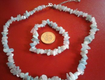 morganite necklace and bracelet June 2017