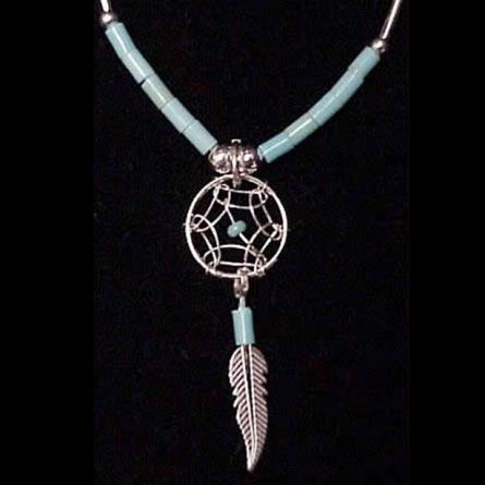 Small dreamcatcher necklace