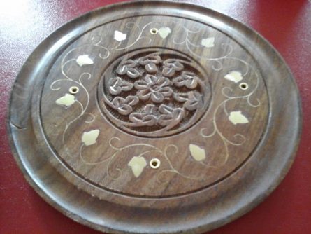 Wooden Incense Plate 1