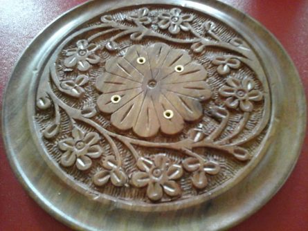 Wooden Incense Plate 2