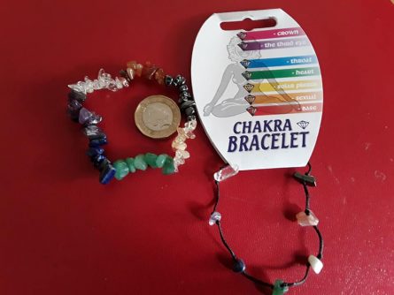 chakra balancing bracelet fine chip & lacy pair