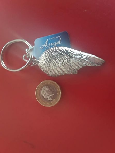 Guardian Angel wing key-ring 2 top shot