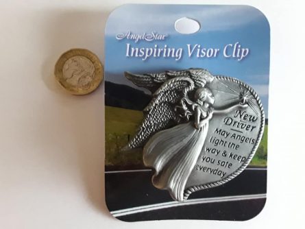 Car visor clip Protected by angels New Driver1 2021