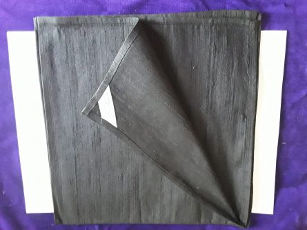 Black reading cloth silk