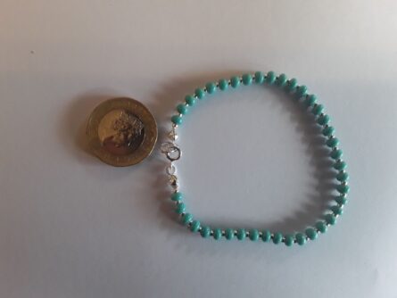 BNN39 blue bead bracelet